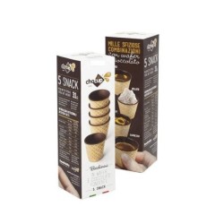 CHOCUP Mini – Bicchierini di wafer e cioccolato, 5 pz.