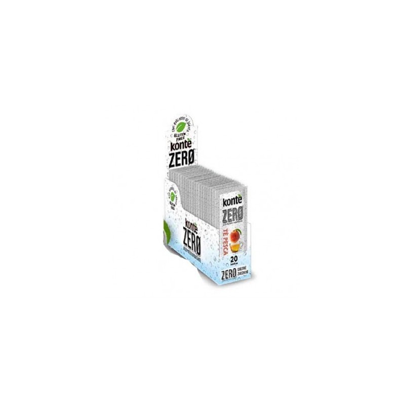 KONTE ZERO BEVANDA ISTANTANEE TE PESCA ZERO ZUCCHERI ZERO CALORIE - ASTUCCIO 20 BUSTINE MONODOSE